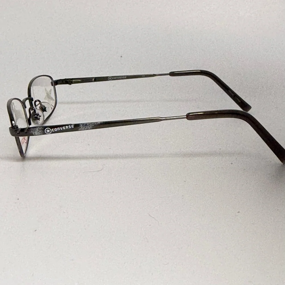 Converse Radical Pewter Oval Metal Eyeglass Frames 125 Star Logo 24657